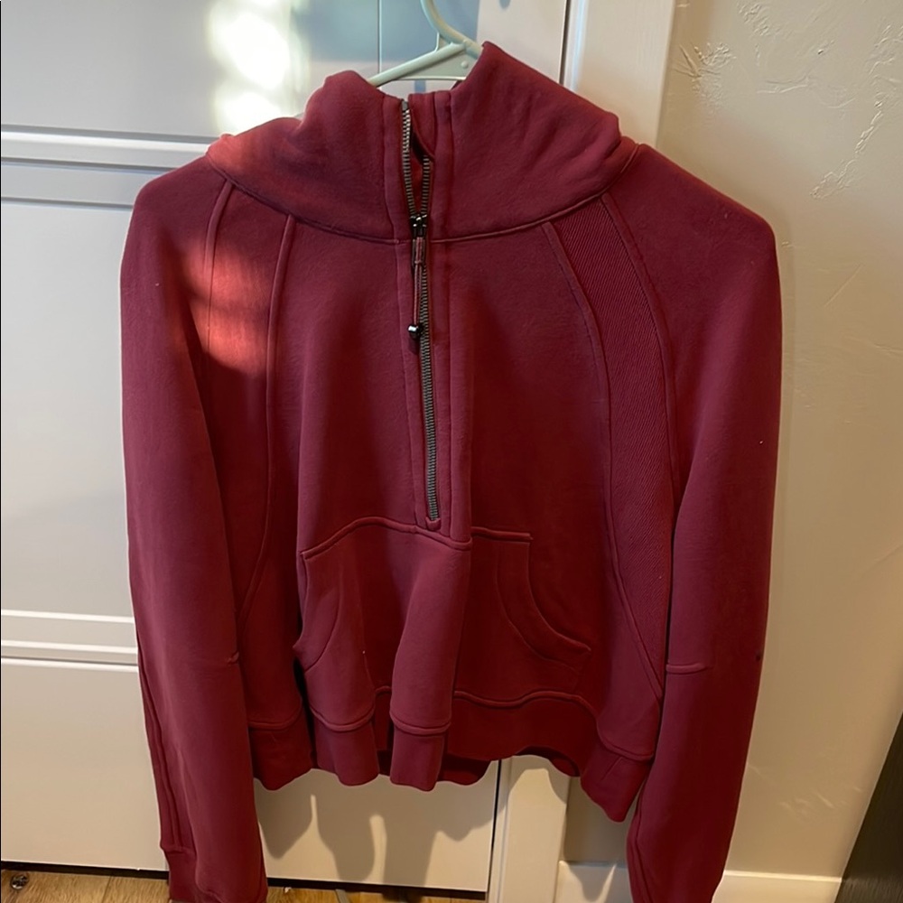 Lululemon Burgundy Half-Zip Hoodie
